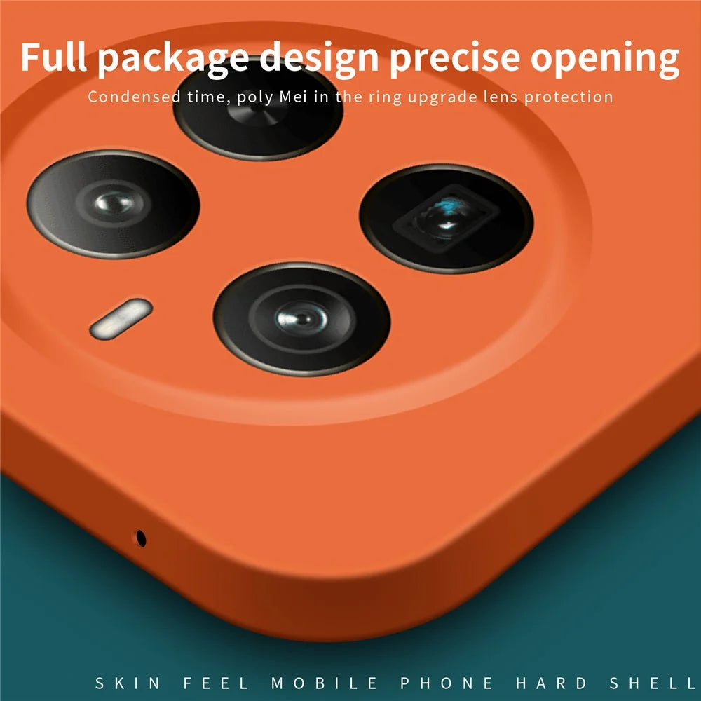 MOFI JK Qin Series For Realme 12 Pro 5G / 12 Pro+ 5G Case TPU+Acrylic Skin-touch Phone Cover - Orange - 4