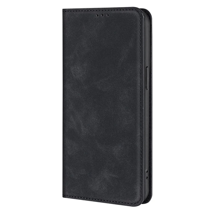 For OnePlus Ace 3V 5G Case PU Leather Phone Shell Skin-touch Card Slots Cover - Black - 7
