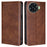 For TECNO Spark 20 Pro+ Case Calf Texture Leather Wallet Cover Magnetic Closing - Brown - 1