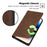 For TECNO Spark 20 Pro+ Case Calf Texture Leather Wallet Cover Magnetic Closing - Brown - 4