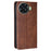 For TECNO Spark 20 Pro+ Case Calf Texture Leather Wallet Cover Magnetic Closing - Brown - 6