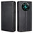 For Realme 12 4G / 12+ 5G Case Card Holder Magnetic Cover Mobile Accessories   - Black - 1