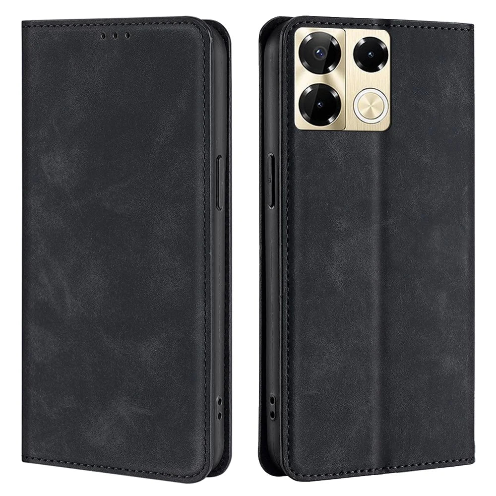 For Infinix Note 40 Pro 5G Leather Card Slots Phone Case Mobile Accessories   - Black - 1