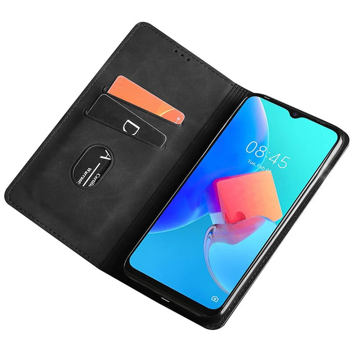 For TECNO Spark 20 Pro+ PU+TPU Wallet Phone Case Mobile Accessories   - Black - 2