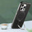 Phone Case for iPhone 14 Pro Compatible with MagSafe PC+TPU Kickstand Phone Cover - Black - 3
