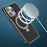 For iPhone 12 Pro Max Case PC+TPU Phone Cover Cooling Kickstand Compatible with MagSafe - Black - 6