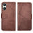 IDEWEI For vivo Y03 Leather Case Calf Texture Wallet Phone Cover Mobile Accessories   - Brown - 1
