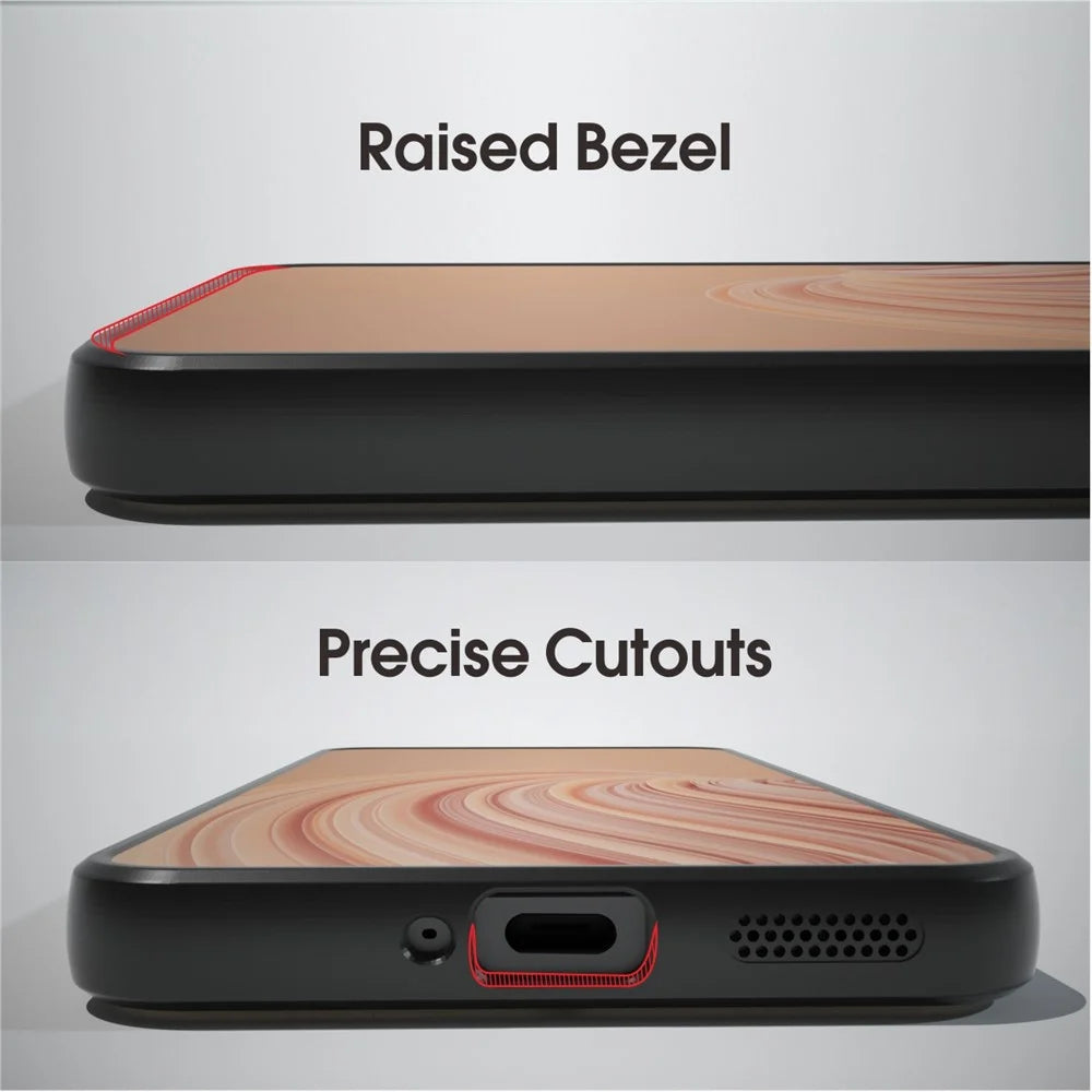 IBMRS For Realme 12 4G / 12+ 5G Case Drop-Resistant TPU+PC Cell Phone Shell - Grid Camouflage - 3