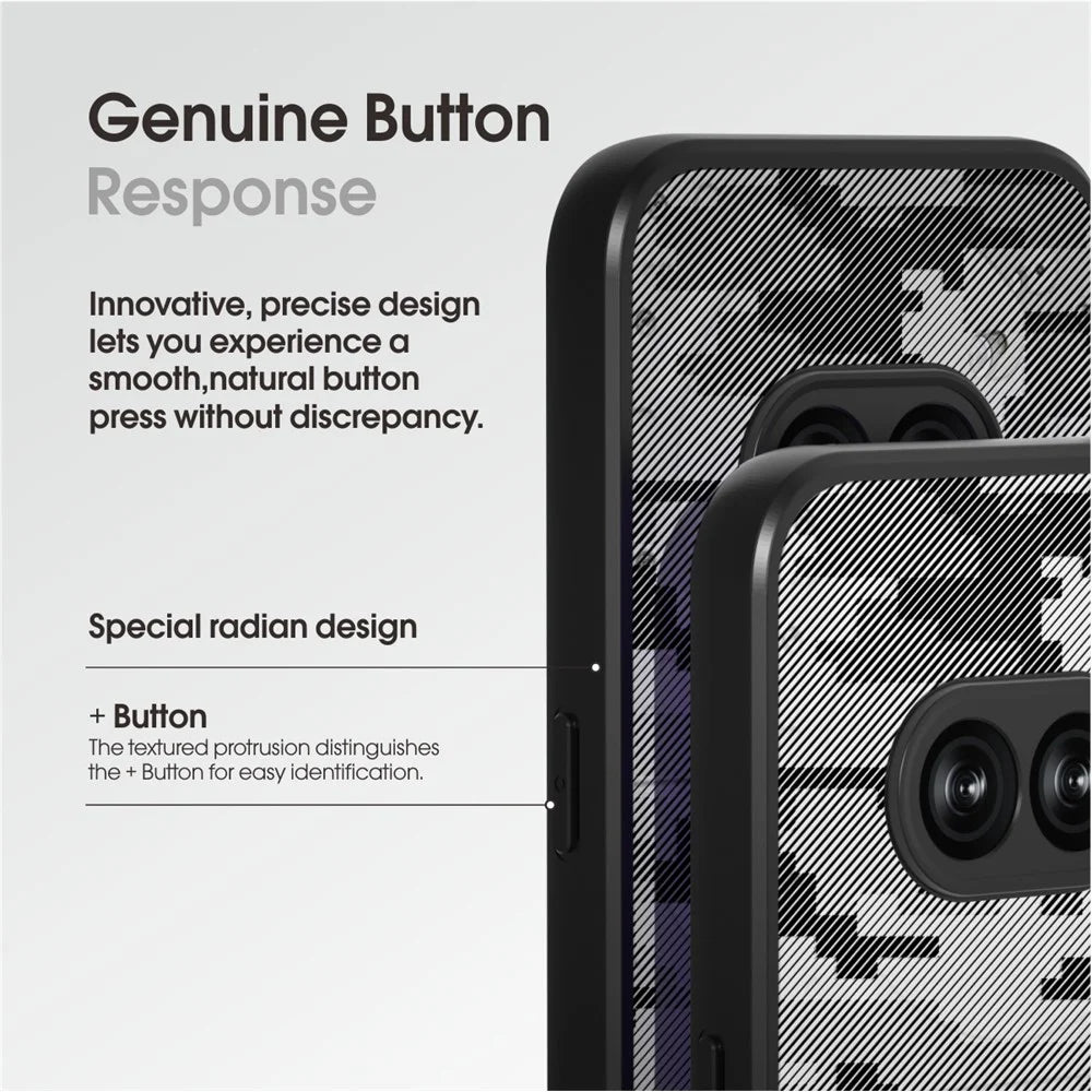 IBMRS For Nothing Phone (2a) Plus / Phone (2a) Shockproof Case TPU+PC Phone Cover with Precise Lens Cutout - Grid Camouflage - 4