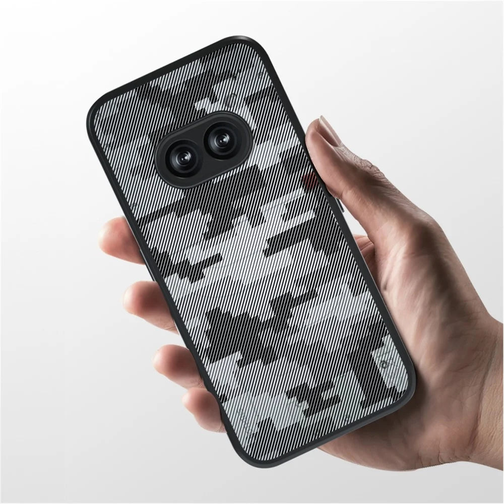 IBMRS For Nothing Phone (2a) Plus / Phone (2a) Shockproof Case TPU+PC Phone Cover with Precise Lens Cutout - Grid Camouflage - 5