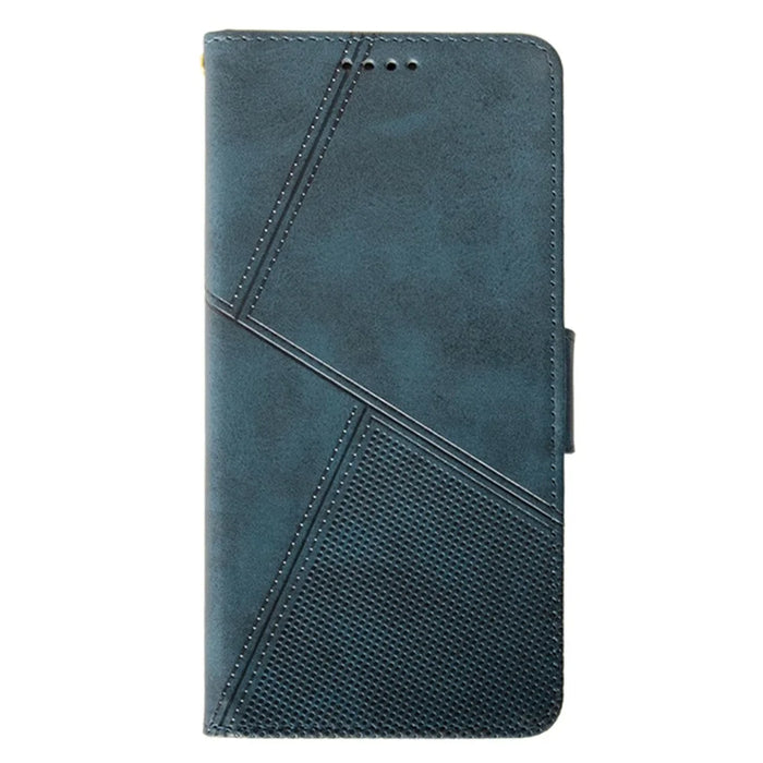 IDEWEI For Realme Note 50 4G Case Scratch-resistant Wallet Calf Texture Phone Cover - Blue - 4