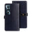 IDEWEI For Realme C65 4G Viewing Stand Case Crocodile Texture PU Leather Phone Cover - Blue - 1