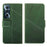 IDEWEI For Realme C65 4G Case Scratch-resistant Wallet Calf Texture Leather Phone Cover - Green - 1