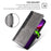 For Realme 12 5G   Phone Cover Splicing Color Leather Wallet Phone Cover - Black+Grey - 4