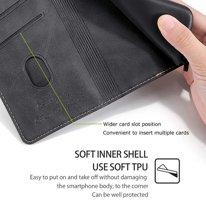 For Realme 12 5G   Phone Cover Splicing Color Leather Wallet Phone Cover - Black+Grey - 6