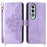 For OnePlus Nord CE4 5G Leather Case Wallet Phone Cover with Hand Strap and Shoulder Strap - Light Purple - 1