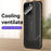 For iPhone 14 Pro Case Hard PC Electroplating Heat Dissipation Phone Cover with Lens Film - Black - 2