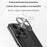 For iPhone 14 Pro Case Hard PC Electroplating Heat Dissipation Phone Cover with Lens Film - Black - 5