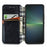 For Sony Xperia 5 V PU Leather Case Rhombus Imprint Wallet Stand Phone Cover - Black - 2