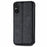 For Sony Xperia 5 V PU Leather Case Rhombus Imprint Wallet Stand Phone Cover - Black - 5