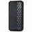 For Sony Xperia 5 V PU Leather Case Rhombus Imprint Wallet Stand Phone Cover - Black - 6