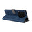 For TECNO Camon 30 4G CL6 Phone Case Magnetic Clasp RFID Blocking Wallet Cover - Blue - 4