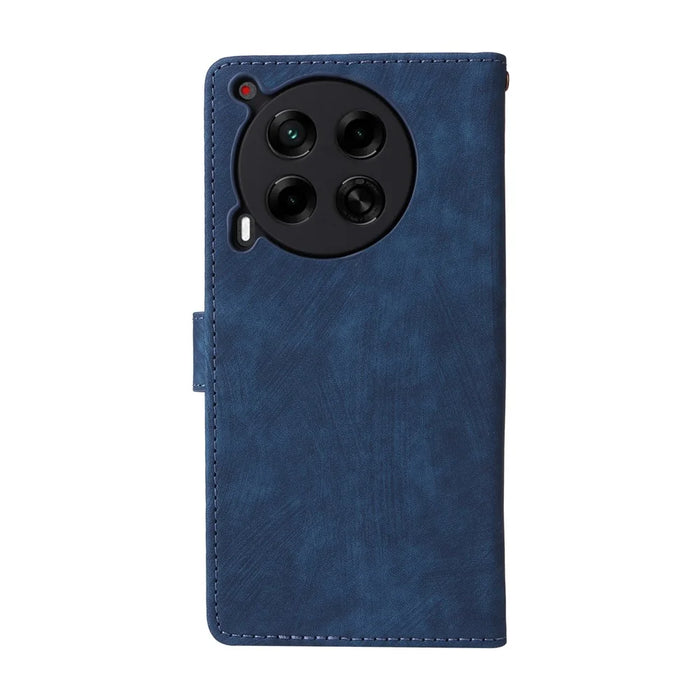 For TECNO Camon 30 4G CL6 Phone Case Magnetic Clasp RFID Blocking Wallet Cover - Blue - 7