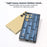 ABEEL For Samsung Galaxy S24 Ultra Case Mahjong Texture Genuine Cow Leather Shockproof Back Cover - Blue - 3