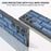 ABEEL For Samsung Galaxy S24 Ultra Case Mahjong Texture Genuine Cow Leather Shockproof Back Cover - Blue - 4