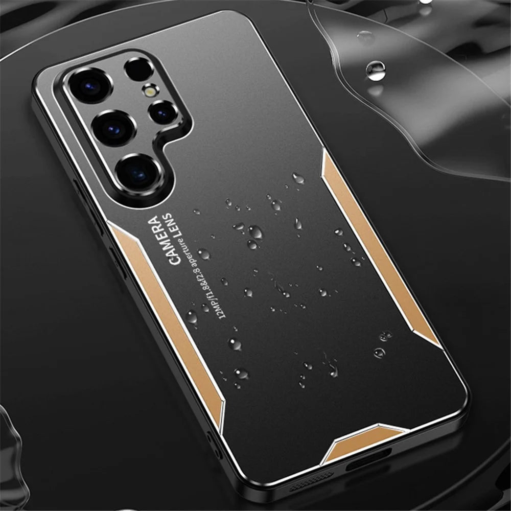 For Samsung Galaxy S23 Ultra Case Military Aluminum Alloy Cover   Cell Phone Accessories - Silver - 6