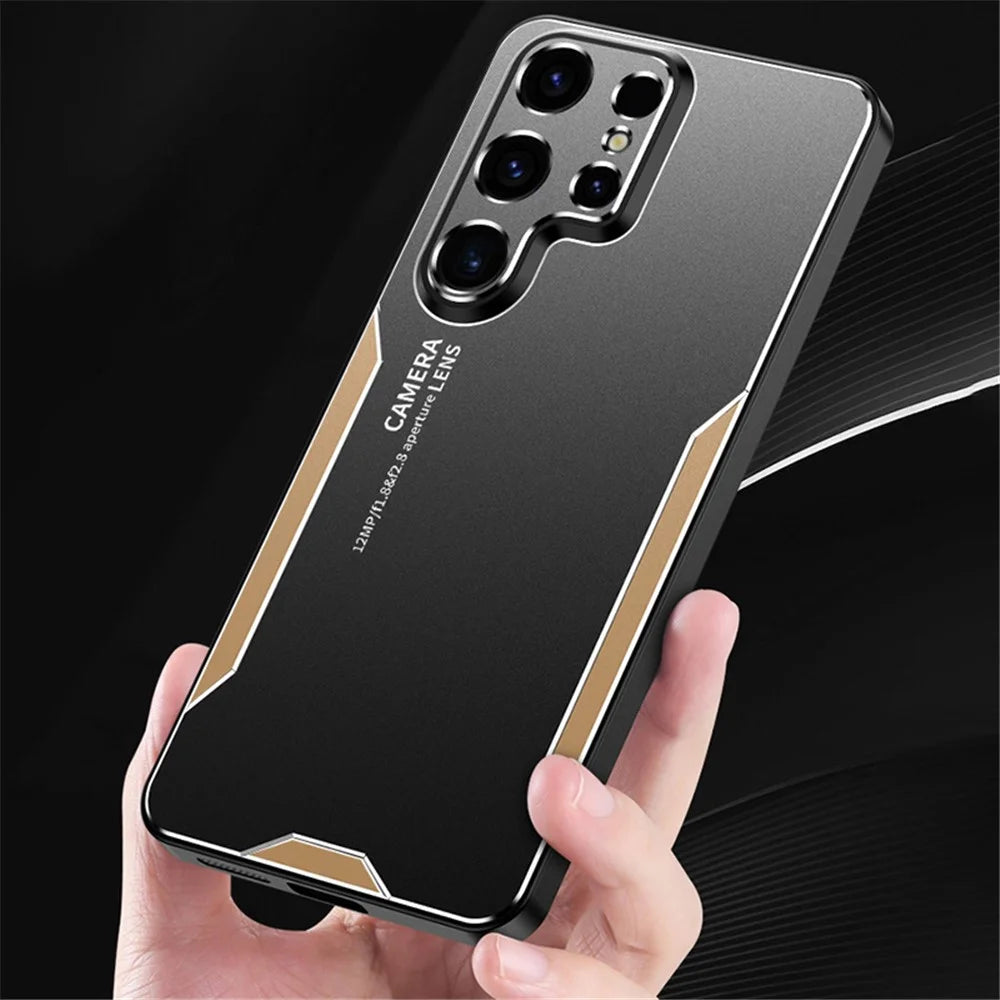 For Samsung Galaxy S23 Ultra Case Military Aluminum Alloy Cover   Cell Phone Accessories - Silver - 7