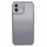 For iPhone 12 Case Scratch-Proof TPU Rhinestone Decor Gradient Phone Shell - Silver - 1