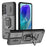 For Samsung Galaxy M55 5G / C55 5G / F55 5G Case PC+TPU Phone Protector with Slide Camera Cover - Black - 1