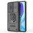 For Samsung Galaxy M55 5G / C55 5G / F55 5G Case PC+TPU Phone Protector with Slide Camera Cover - Black - 2
