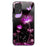 For Samsung Galaxy A53 5G Case Pattern Design Anti-Scratch Tempered Glass Phone Cover - Fluorescent Lotus - 1