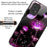 For Samsung Galaxy A53 5G Case Pattern Design Anti-Scratch Tempered Glass Phone Cover - Fluorescent Lotus - 2