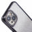 For iPhone 13 TPU Case Shiny Rhinestone Decor Gradient Protective Back Shell - Black - 6