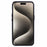 For iPhone 15 Case with Ring Kickstand TPU Anti-Dust Rhinestones Decor Protective Cover - Black - 2
