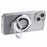 For iPhone 15 Plus Gradient Case Kickstand Shiny Rhinestone Decor TPU Phone Cover - Silver - 4