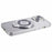 For iPhone 15 Plus Gradient Case Kickstand Shiny Rhinestone Decor TPU Phone Cover - Silver - 6
