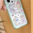 For iPhone 14 Pro IMD Phone Case TPU+PC Kitten Bunny Pattern Protective Cover - Green - 4