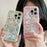 For iPhone 14 Pro IMD Phone Case TPU+PC Kitten Bunny Pattern Protective Cover - Green - 6