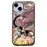 For iPhone 15 Case Pattern Laser Effect PC+TPU Shockproof Phone Cover - Winged Black Panther - 1