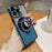 For iPhone 13 Pro Max   Phone Cases Acrylic Mirror Magnetic TPU Phone Cover with PC Kickstand - Blue - 2
