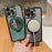 Phone Case for iPhone 12 Pro Max Magnetic TPU Phone Cover with PC Kickstand+Acrylic Mirror - Blue - 5