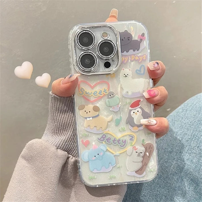 PC+TPU Phone Cover for iPhone 14 Pro Max   Phone Cases Cartoon Pattern Phone Shell - 2