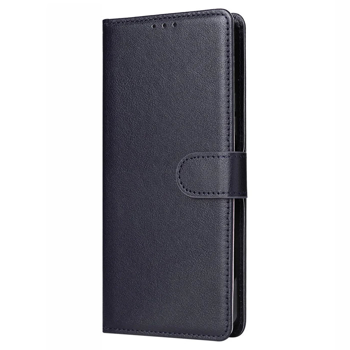 For iPhone 14 Pro Max Case PU Leather + TPU Phone Cover with Wallet Stand - Blue - 5