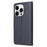 For iPhone 14 Pro Max Case PU Leather + TPU Phone Cover with Wallet Stand - Blue - 6