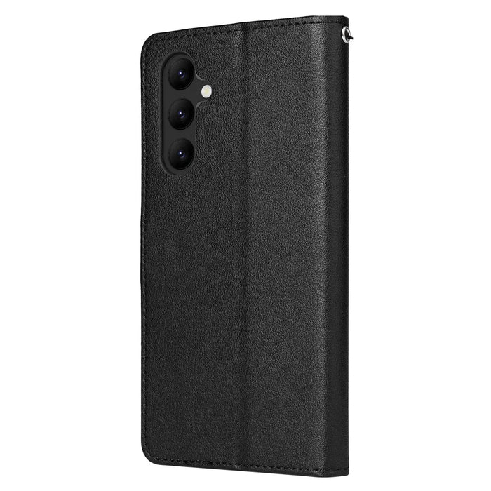 For Samsung Galaxy A34 5G Leather Phone Case with Wallet Mobile Accessories   - Black - 6