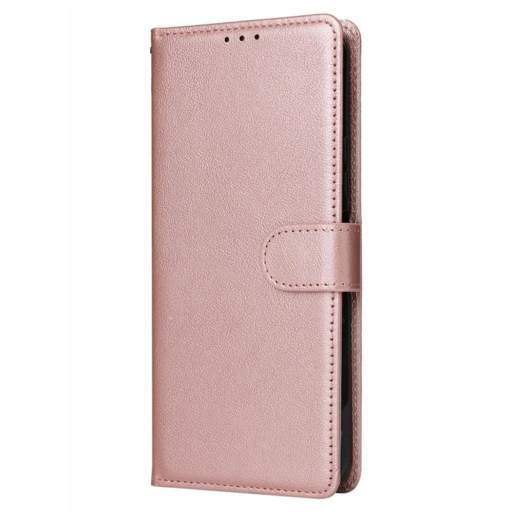 For Samsung Galaxy A25 5G (Global) (161.0 x 76.5 x 8.3mm) Phone Case with Photo Card Slots - Rose Gold - 5